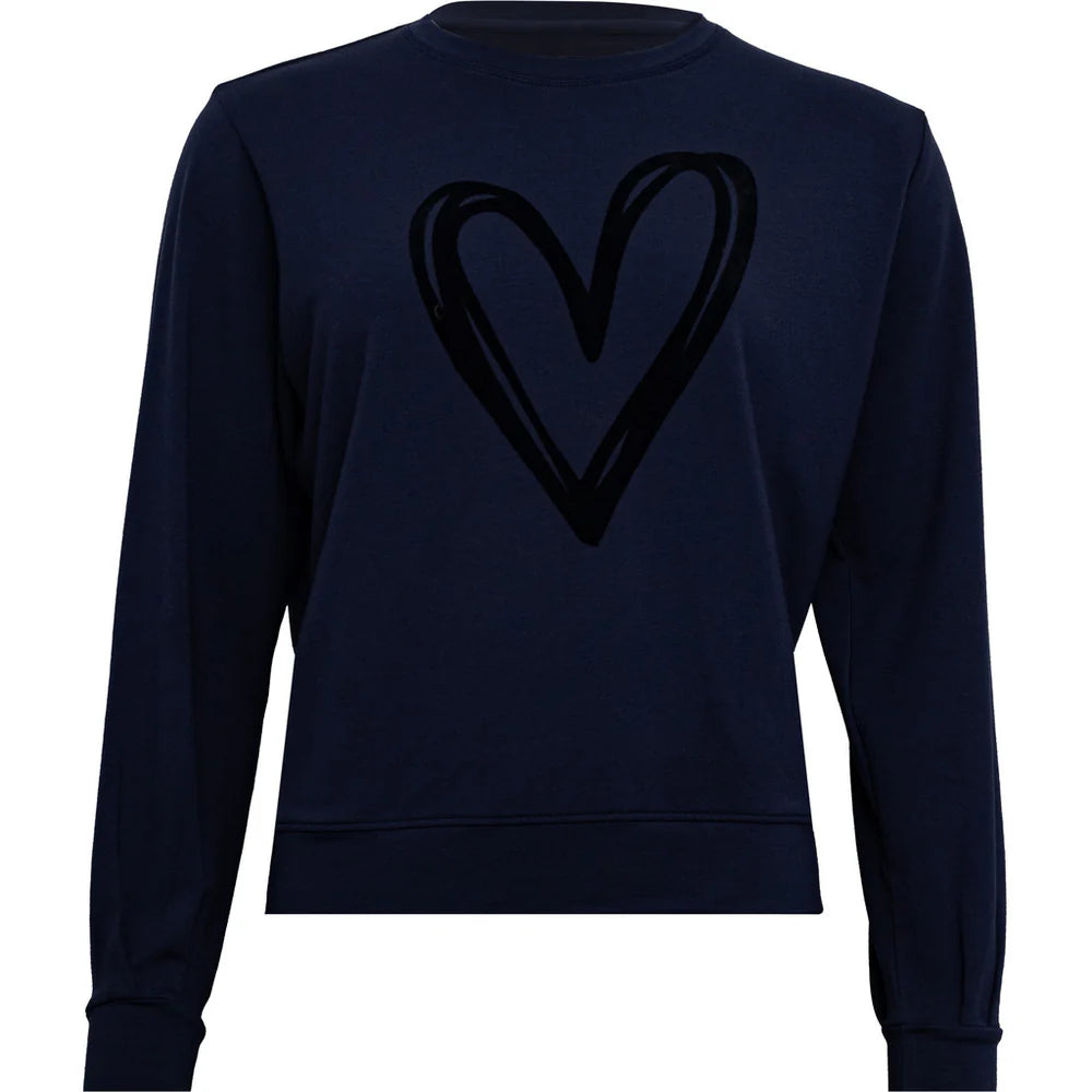 Costa Mani Heart Sweater Midnight