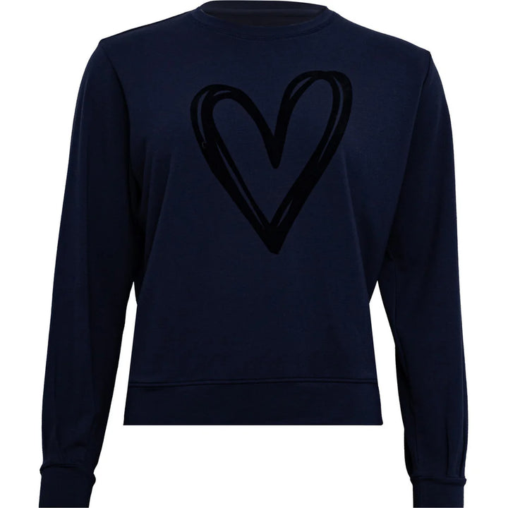 Costa Mani Heart Sweater Midnight
