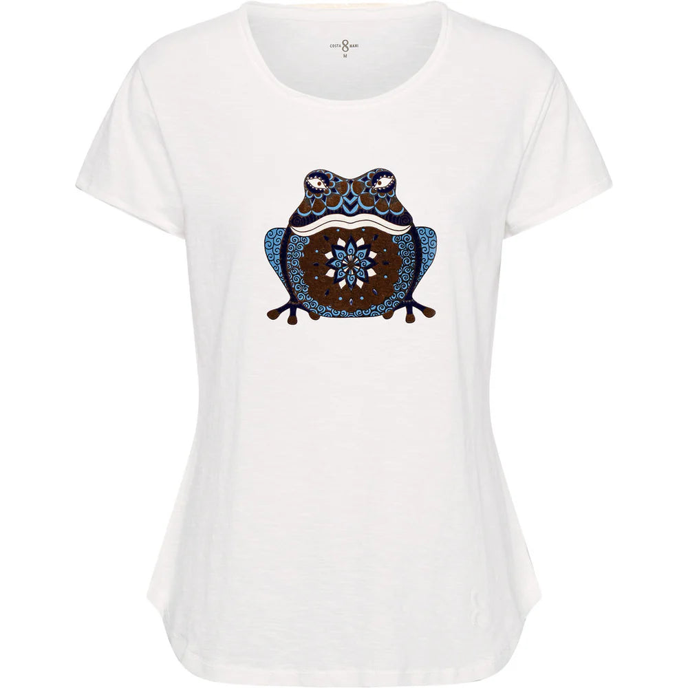 Costa Mani Frog Tee White/Blue Mix