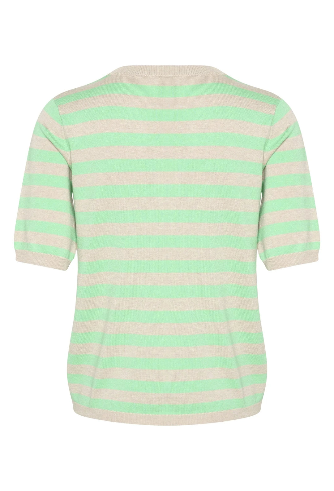 Kaffe KAlizza Feather Grey/Green Striped Knit