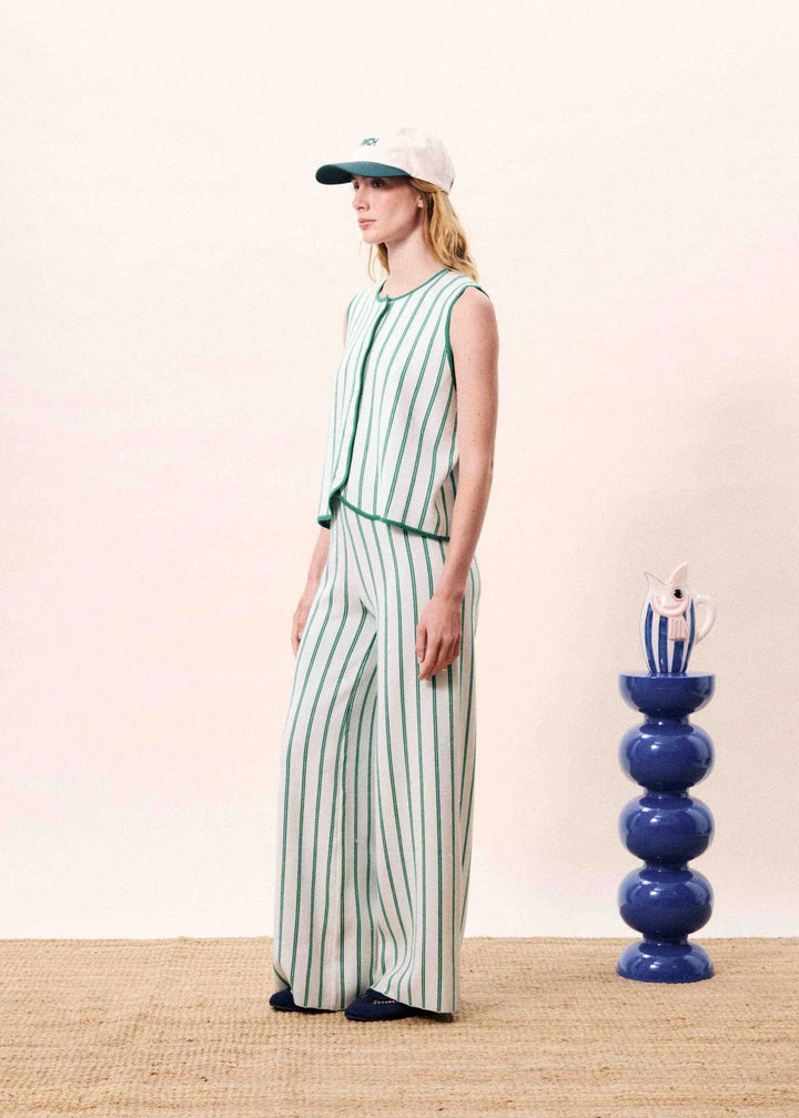 Frnch Loquinhas Vert Green Trouser