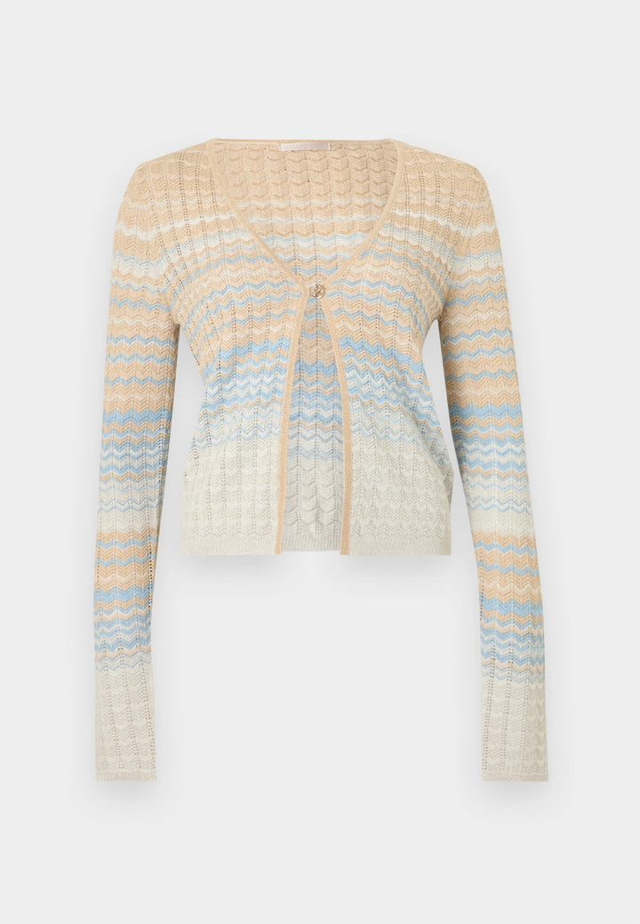 Guess Rosalyn Blue/Beige Crotchet Shoulder Cover Cardigan