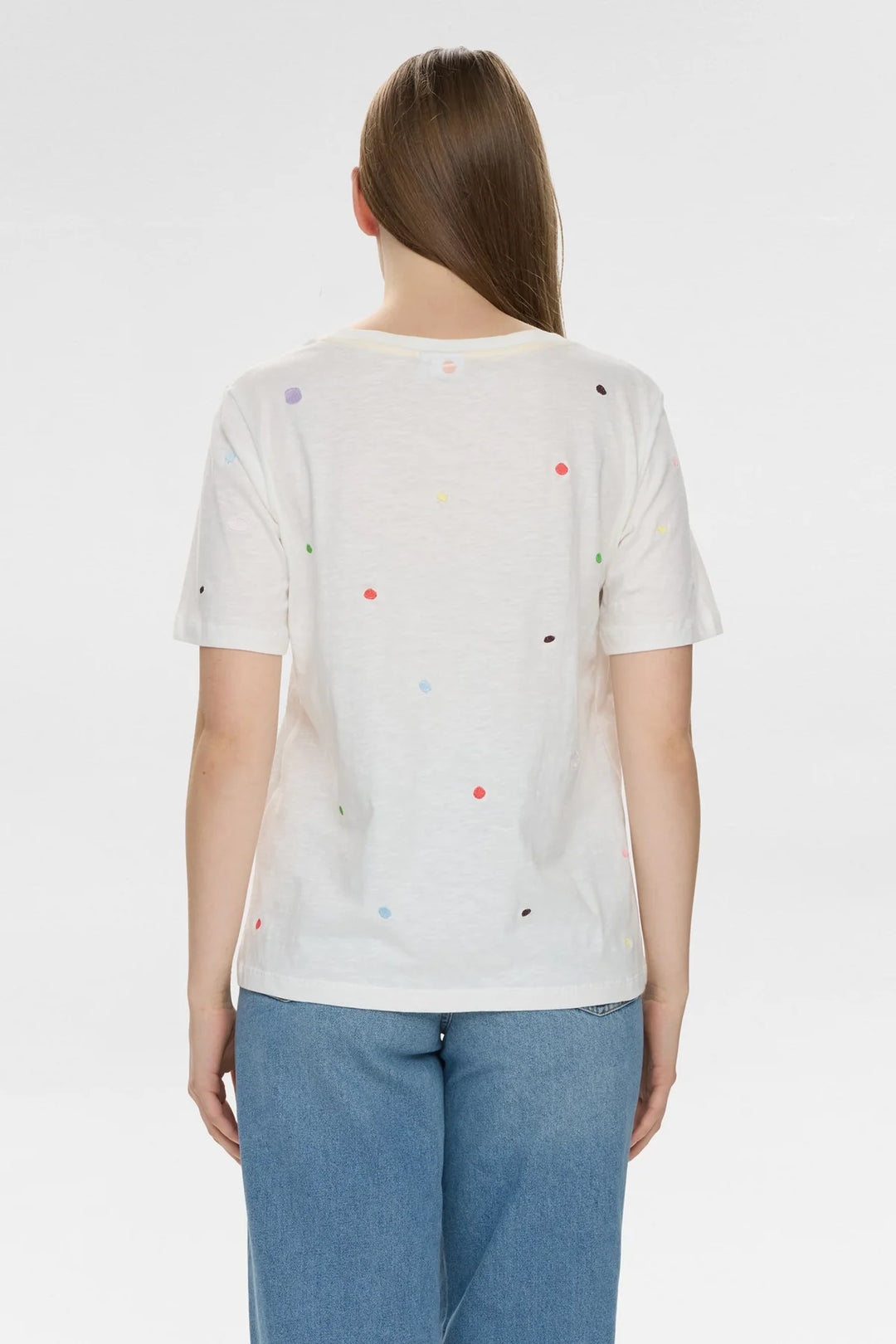 Numph Nudelora T-Shirt Gots Cloud Dancer