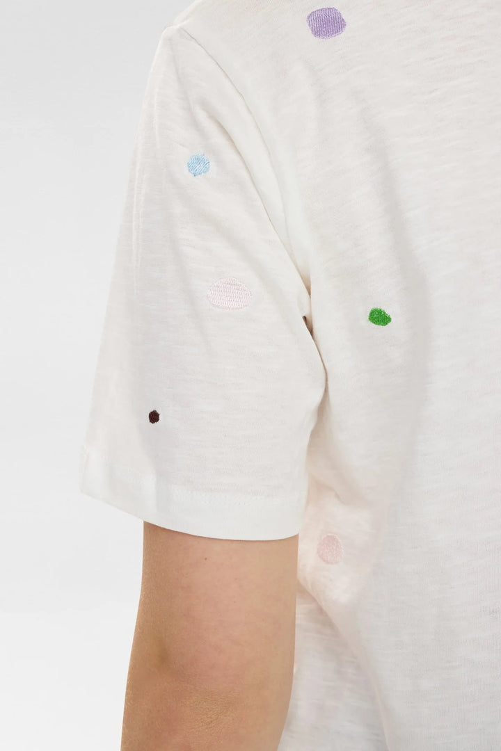 Numph Nudelora T-Shirt Gots Cloud Dancer