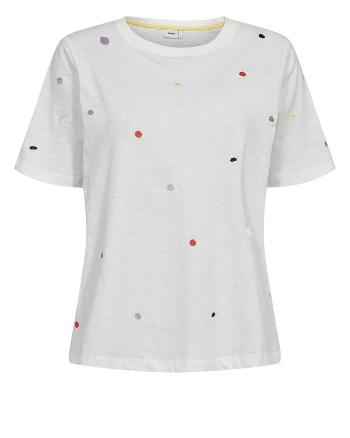 Numph Nudelora T-Shirt Gots Cloud Dancer