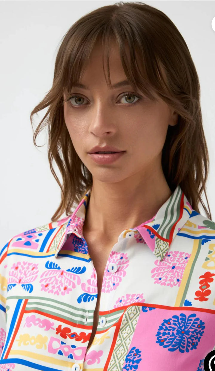 Bariloche Burton Pink & Blue Dress