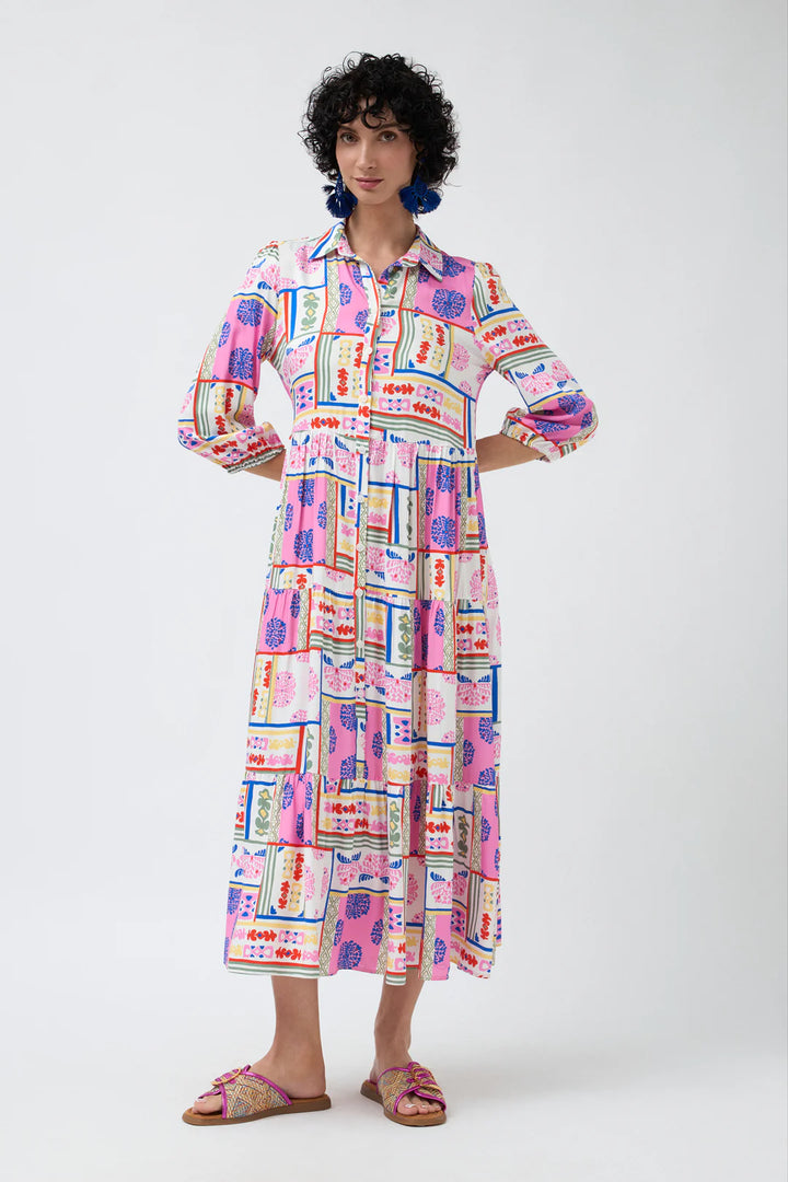 Bariloche Burton Pink & Blue Dress
