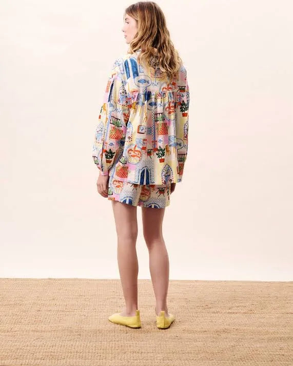 Frnch Holiday Print Shorts