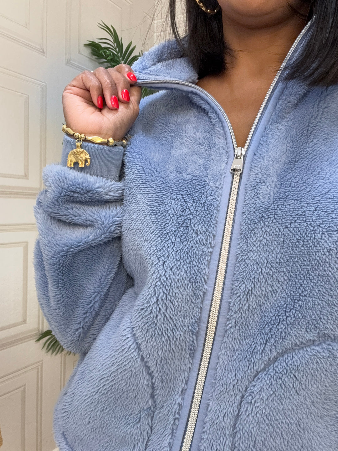 HV Society Deidre Zip Up Fleece Raf Blue