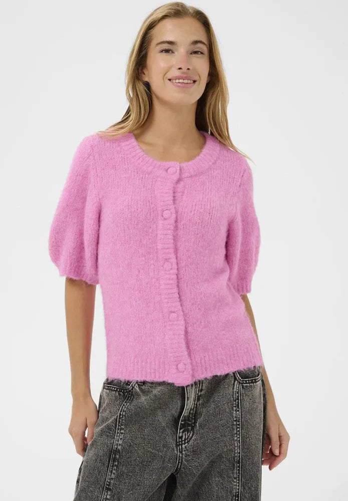 Kaffe Kamelie Pink Powder Cardigan