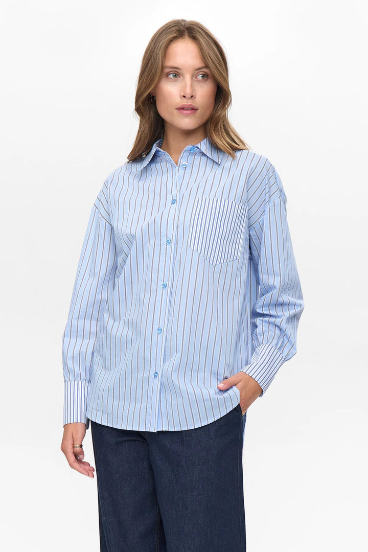 Numph Numajra Shirt Dress Blues