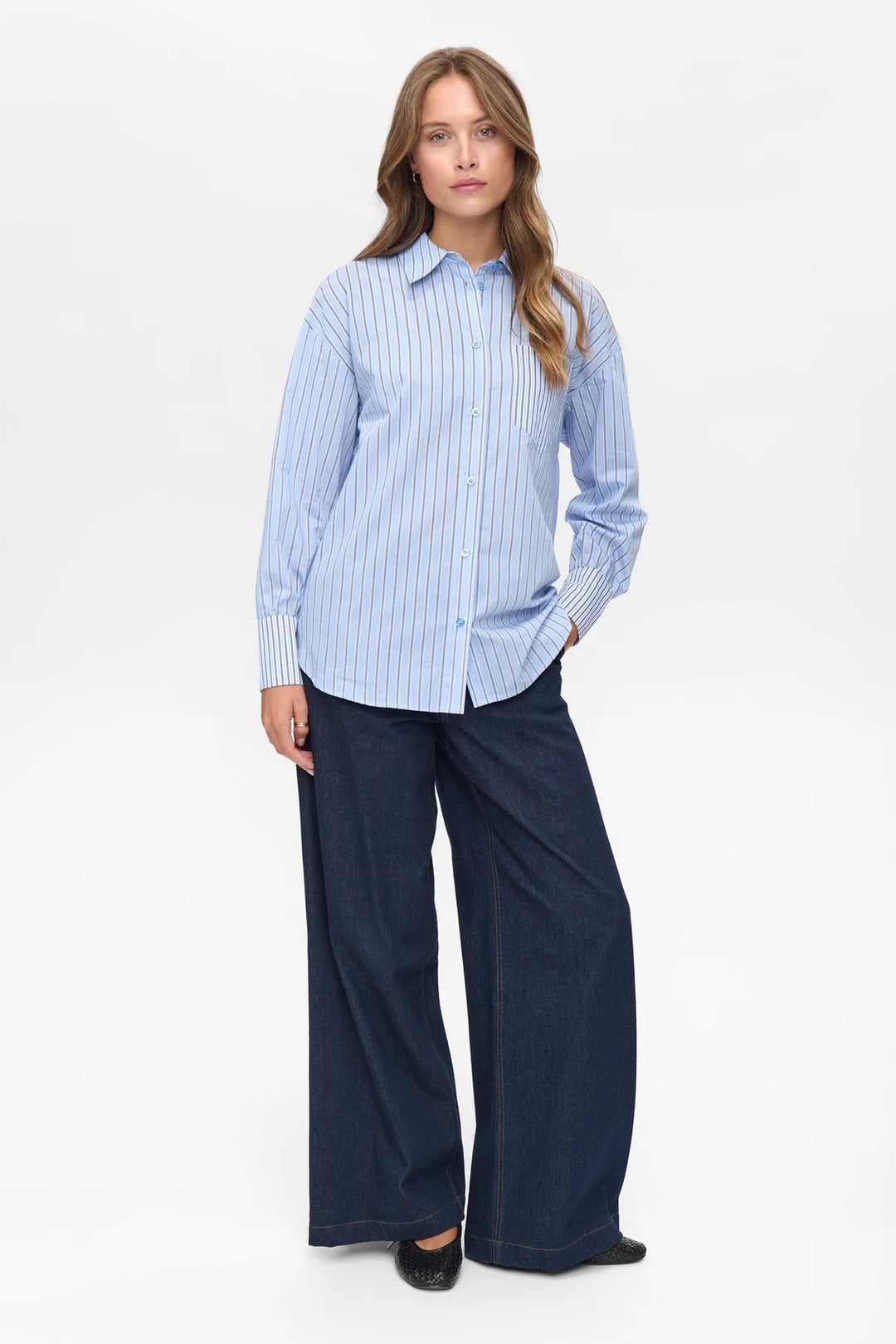 Numph Numajra Shirt Dress Blues