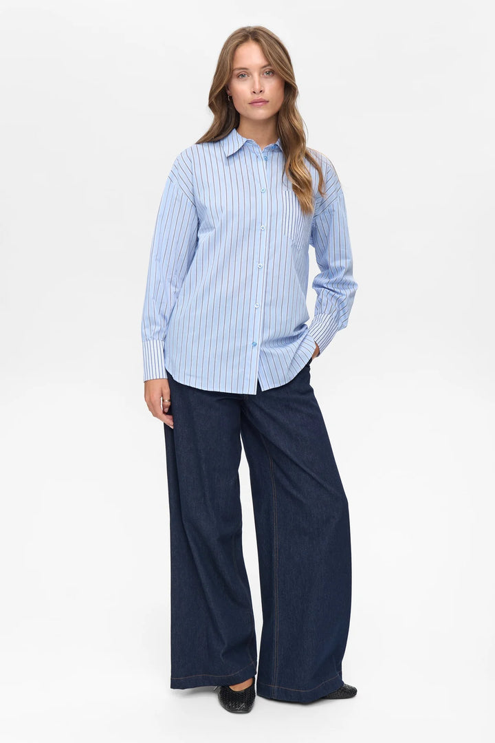 Numph Numajra Shirt Dress Blues