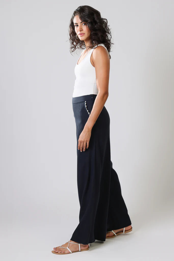 Traffic People Rene Rie Rae Navy Trouser