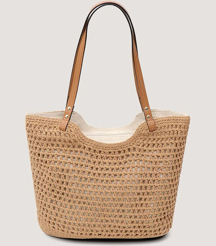 Long & Son London Light Tan Crochet Bag