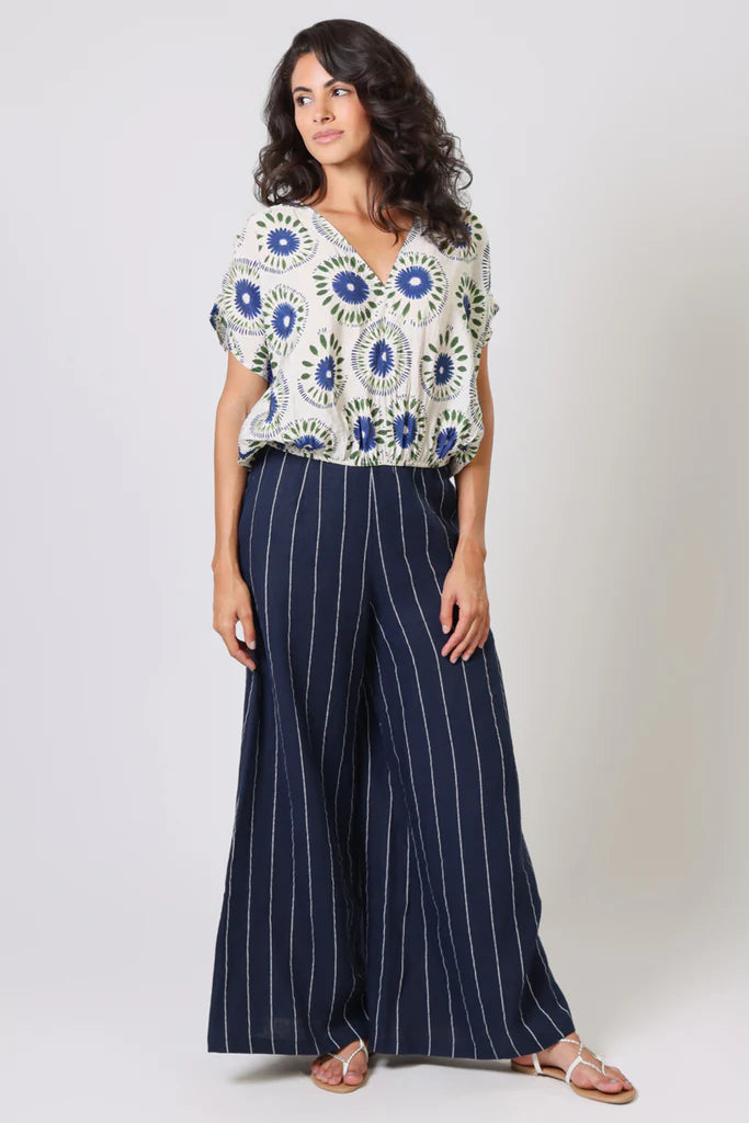 Traffic People Whisper Blue Top