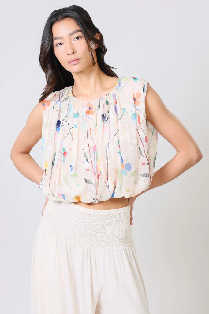 Traffic People Falls Cream Top