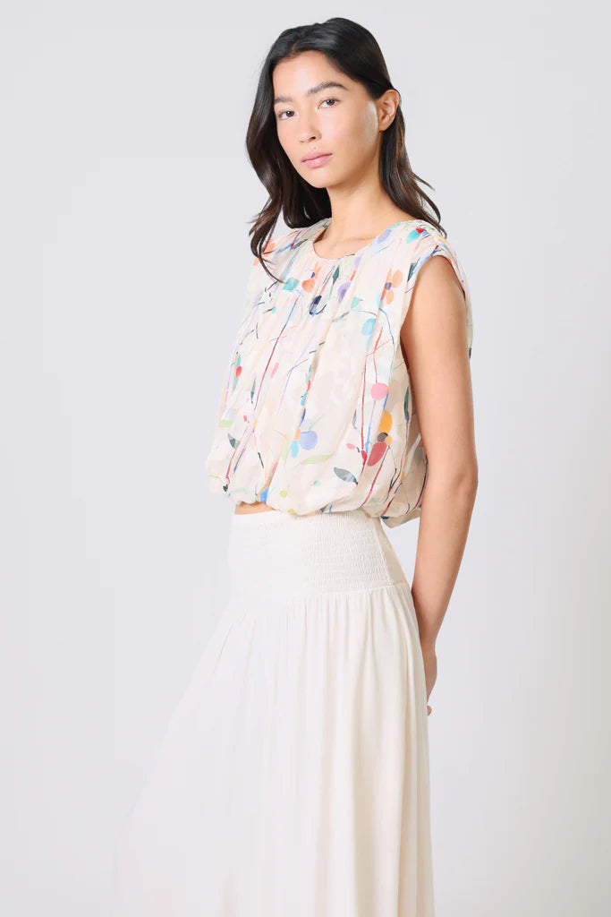 Traffic People Falls Cream Top