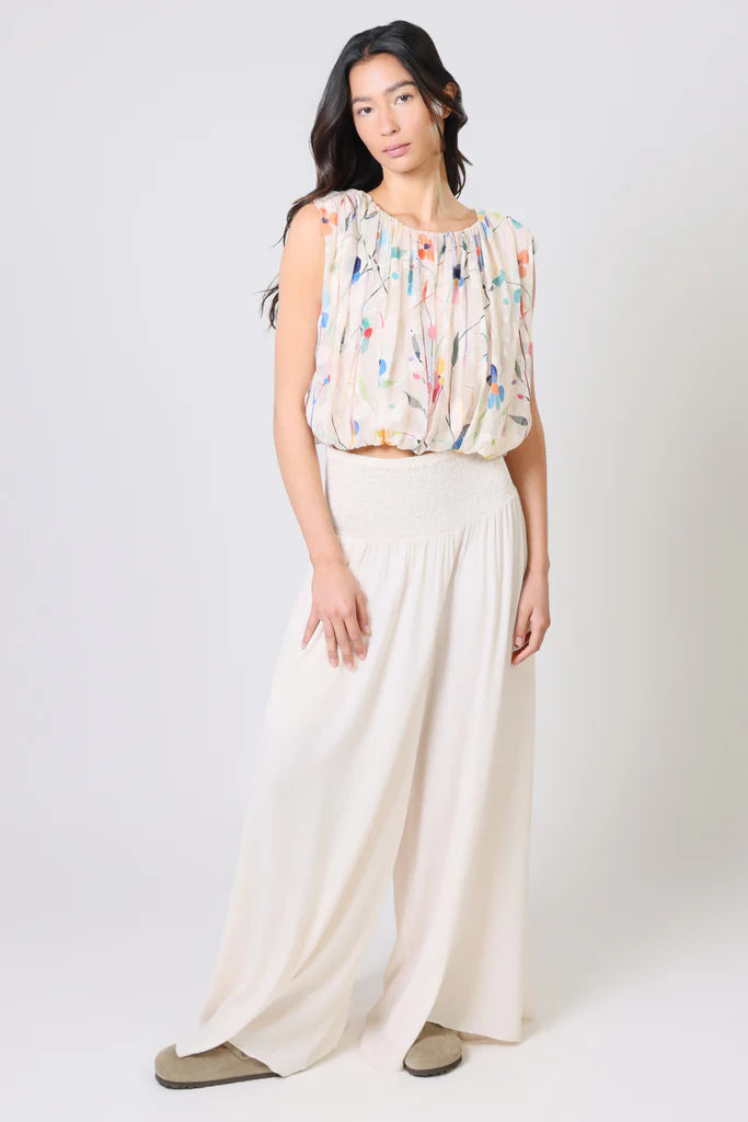 Traffic People Falls Cream Top