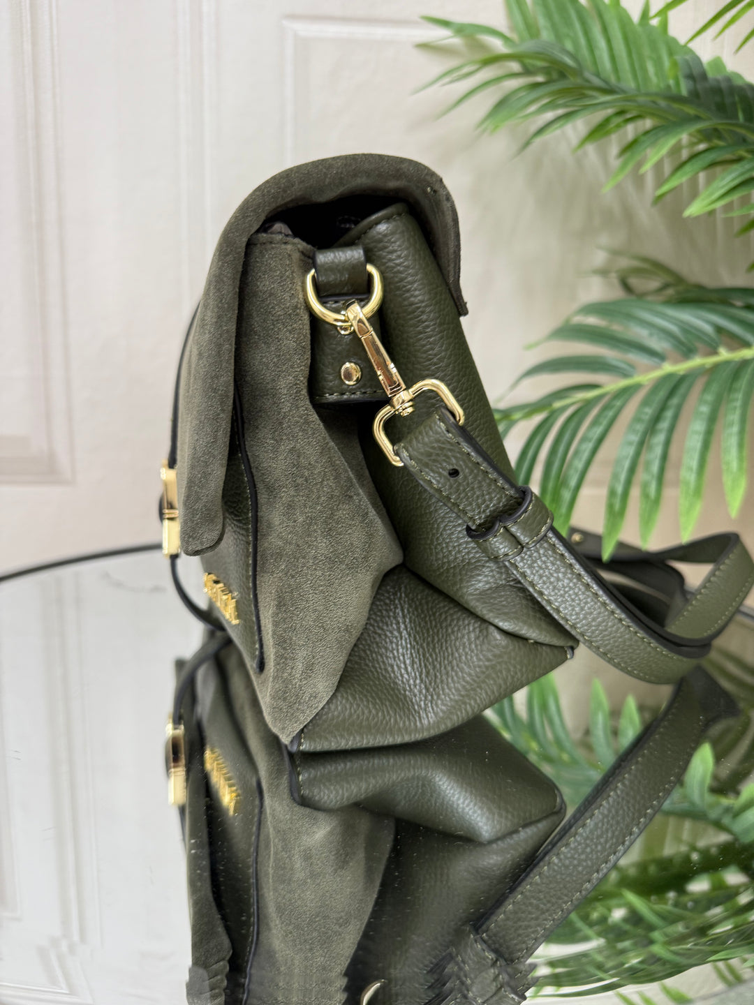 Carmela Khaki Shoulder Bag 186189
