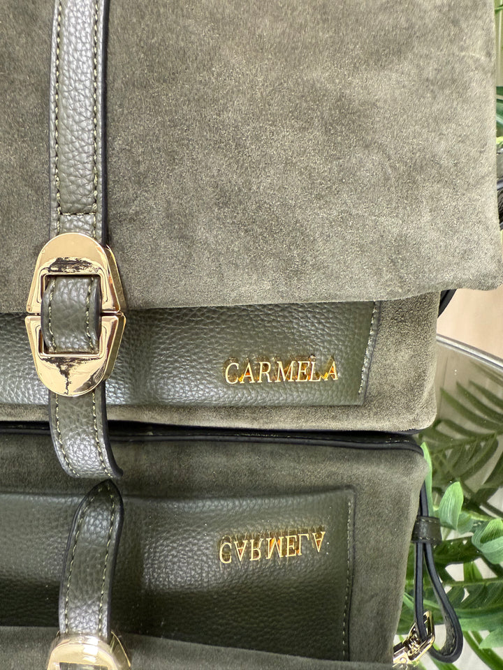 Carmela Khaki Shoulder Bag 186189