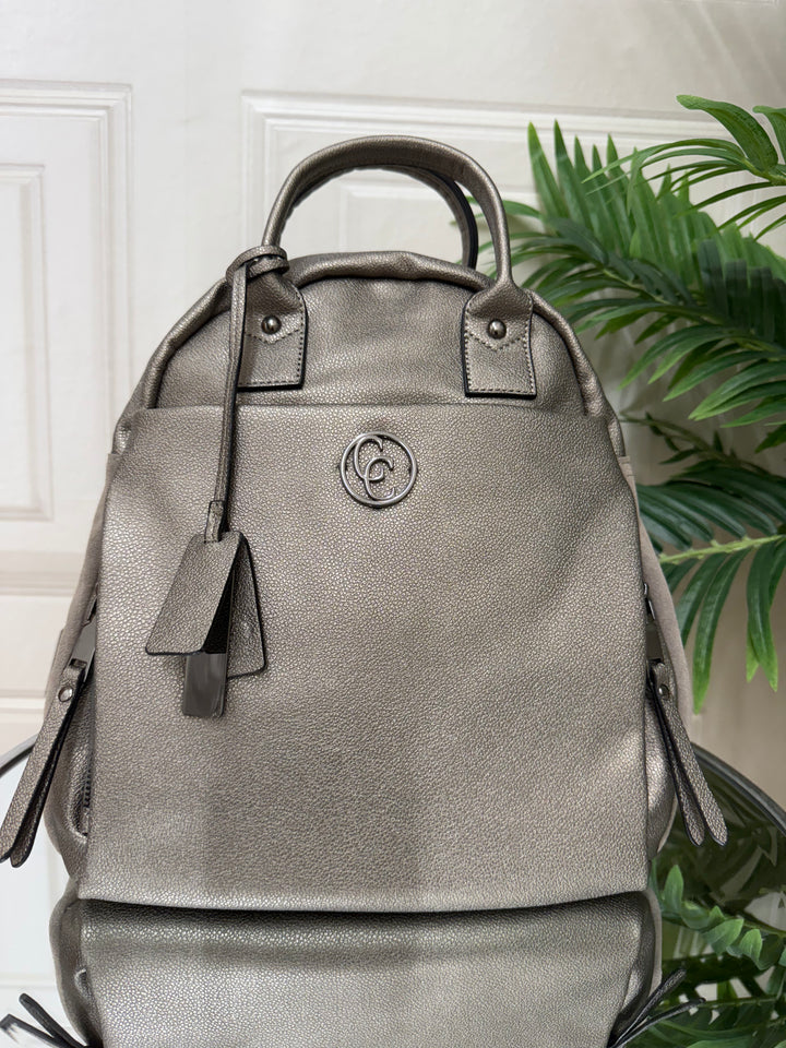 Carmela Pewter Backpack Bag 186164