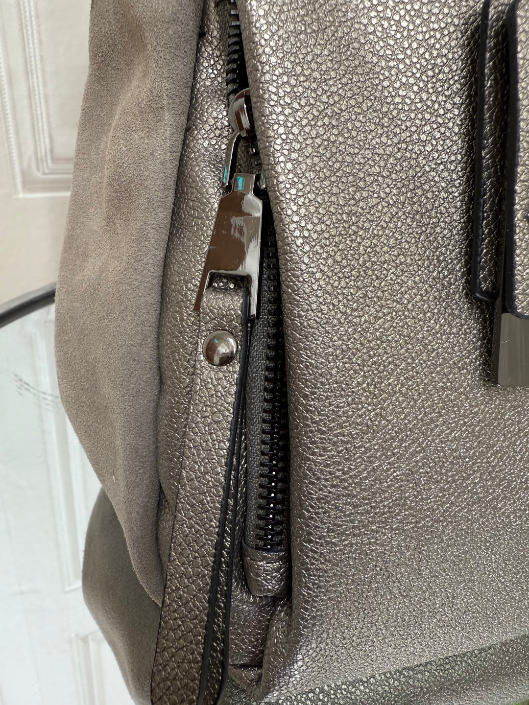 Carmela Pewter Backpack Bag 186164
