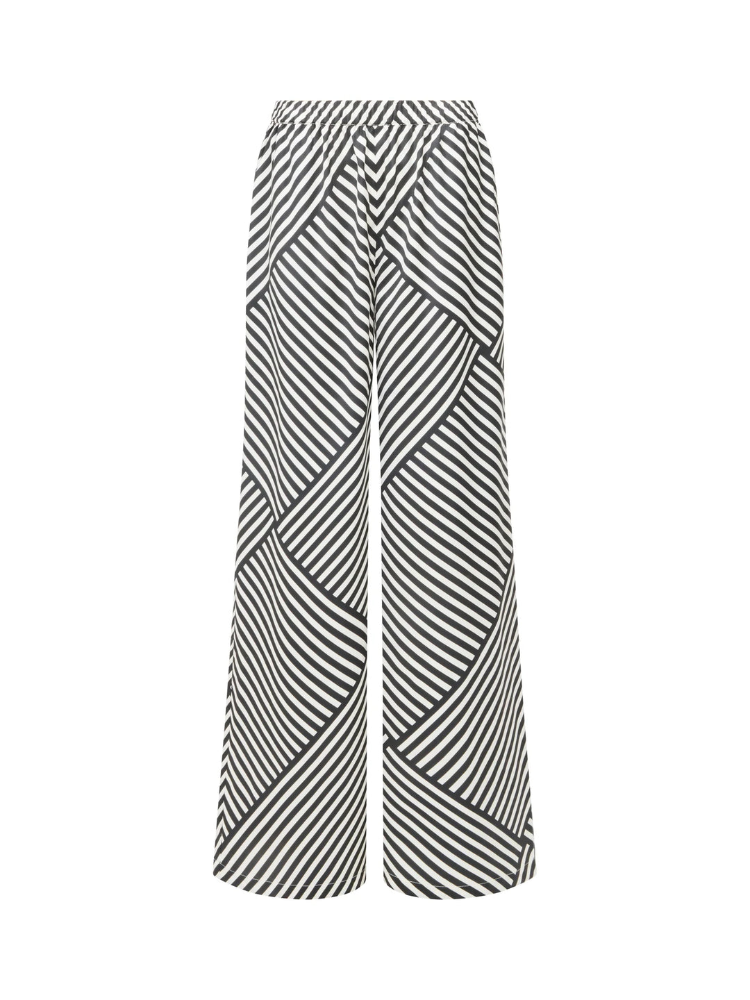 French Connection Striped Damasco Wide Leg Trouser
