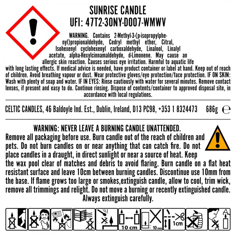 Lumiére Single Wick Sunrise Candle