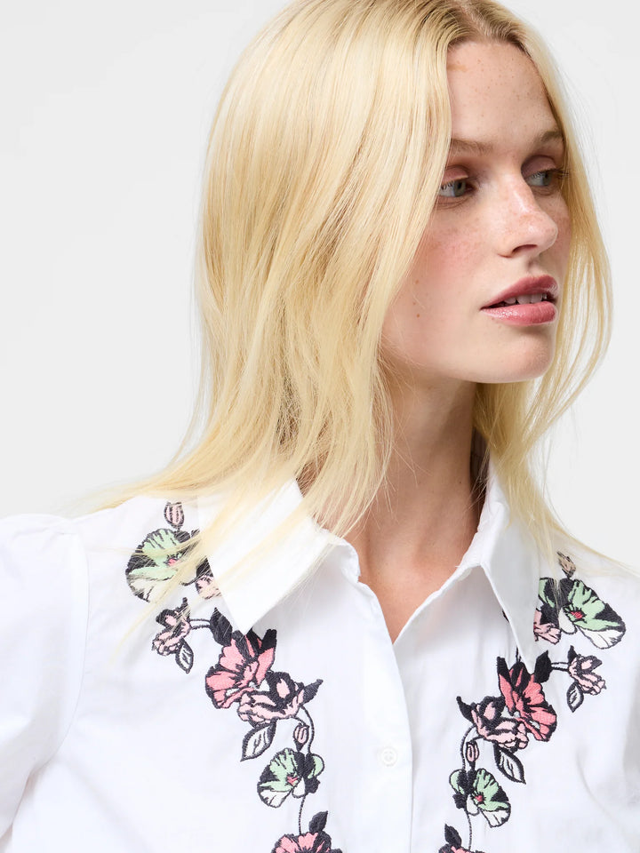 French Connection Cambria Ellie Embroidered Button Down Shirt