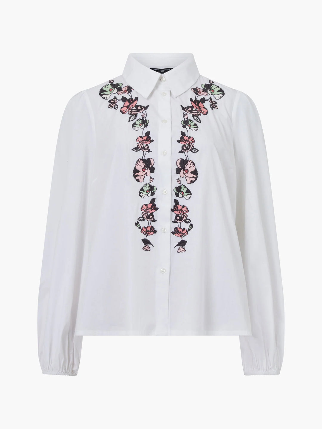 French Connection Cambria Ellie Embroidered Button Down Shirt