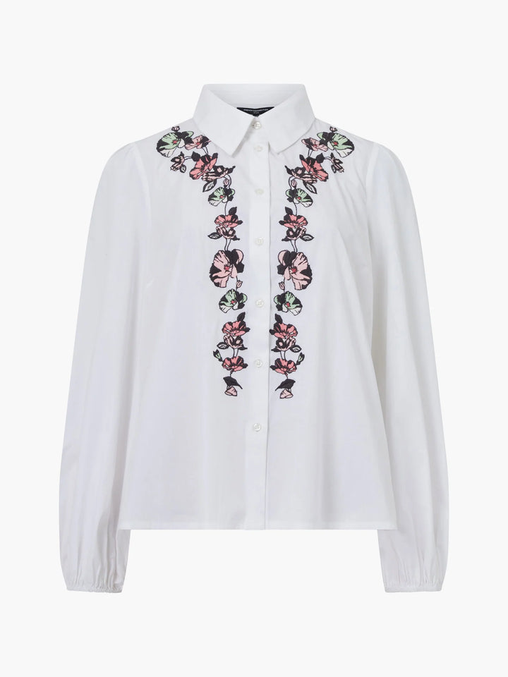 French Connection Cambria Ellie Embroidered Button Down Shirt
