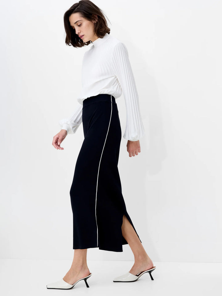 French Connection Ottie Back Slit Midi Skirt