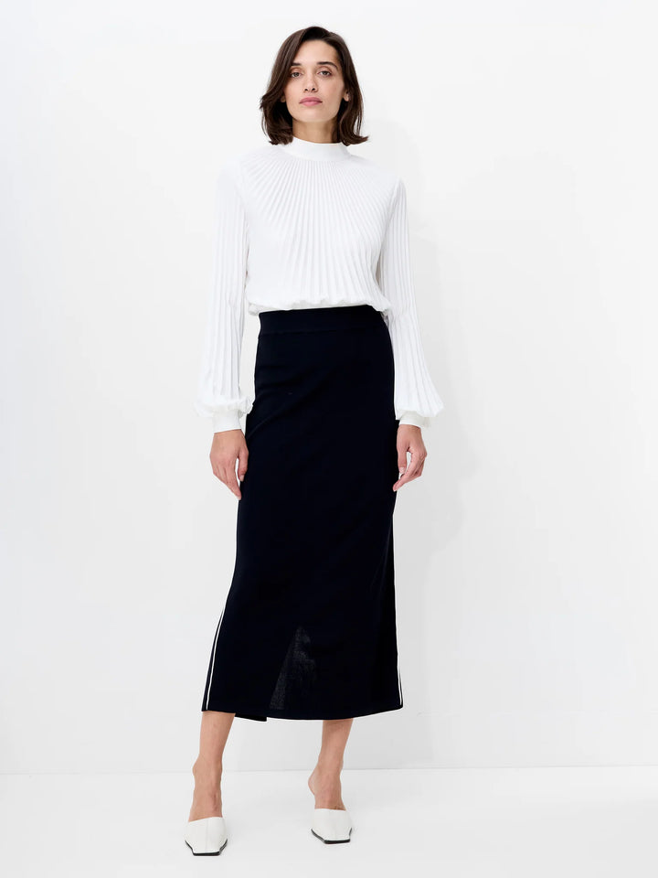 French Connection Ottie Back Slit Midi Skirt