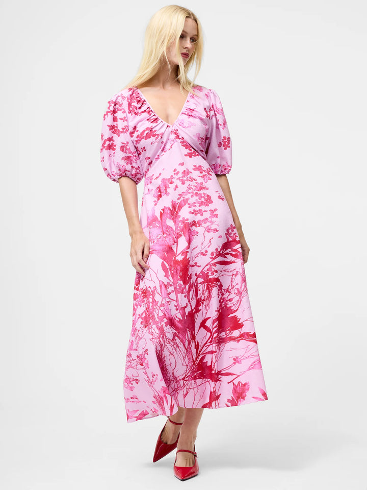 French Connection Isla Odette V Neck Tea Dress