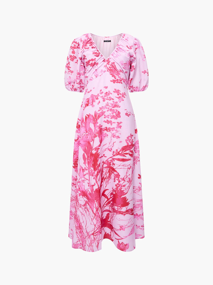 French Connection Isla Odette V Neck Tea Dress