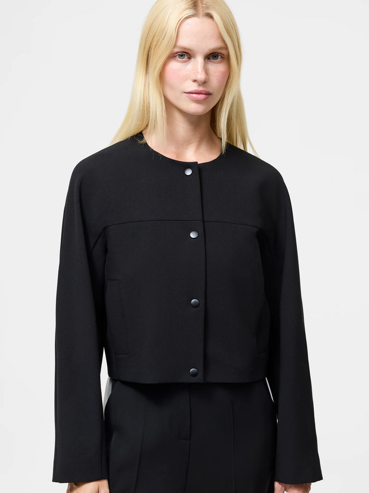 French Connection Jaiden Tailored Cropped Jacket Black