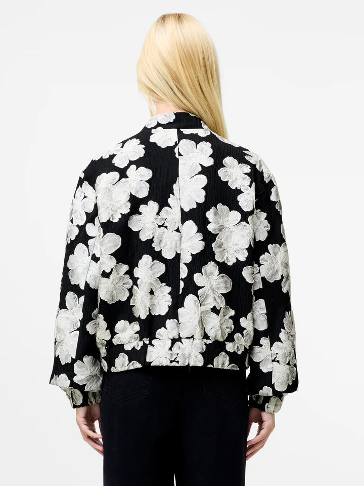 French Connection Lora Poly Jacquard Bomber Jacket