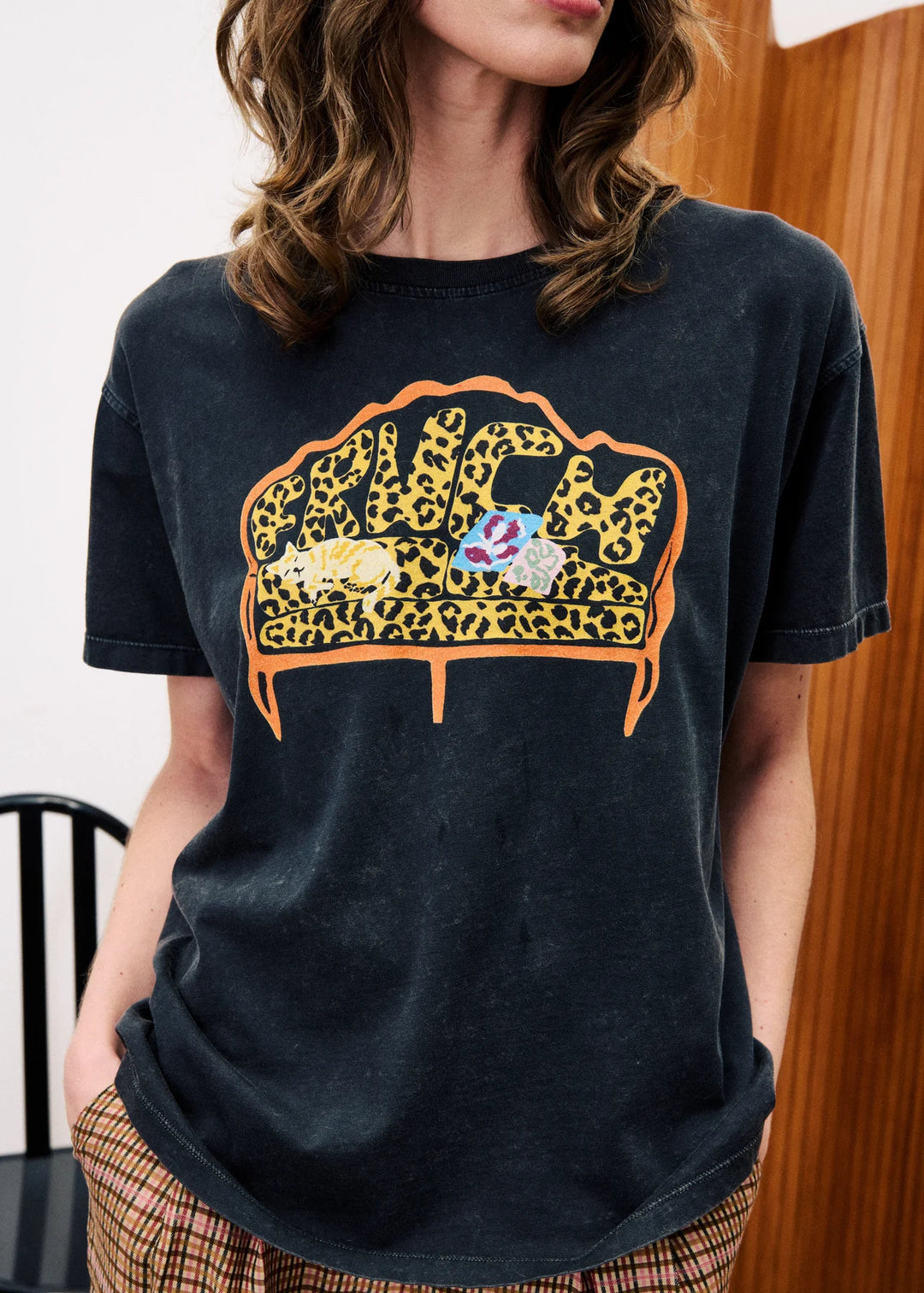 Frnch Paris T-Shirt Stevia Anthracite