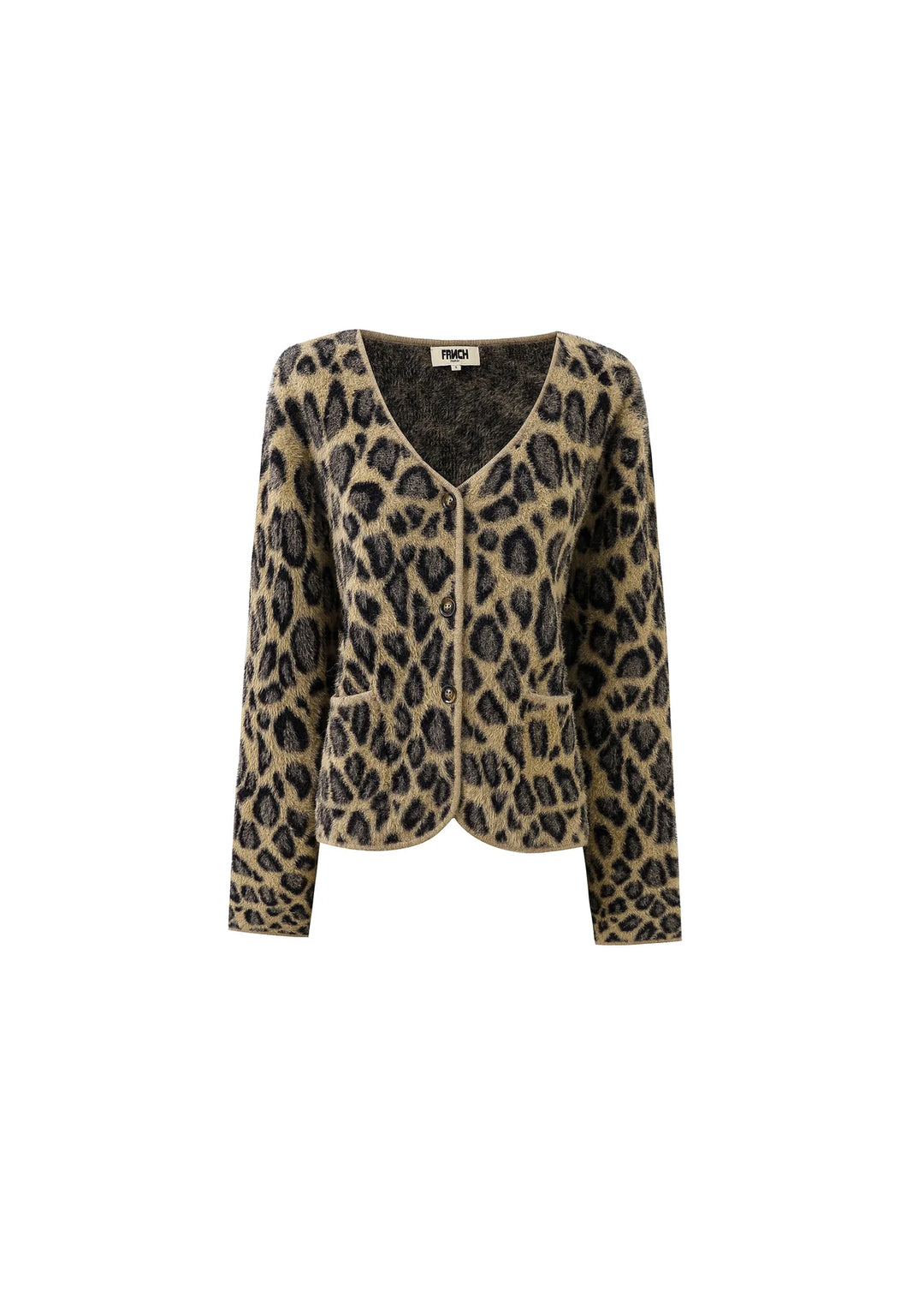 Frnch Paris Cardigan Begonia Leopard