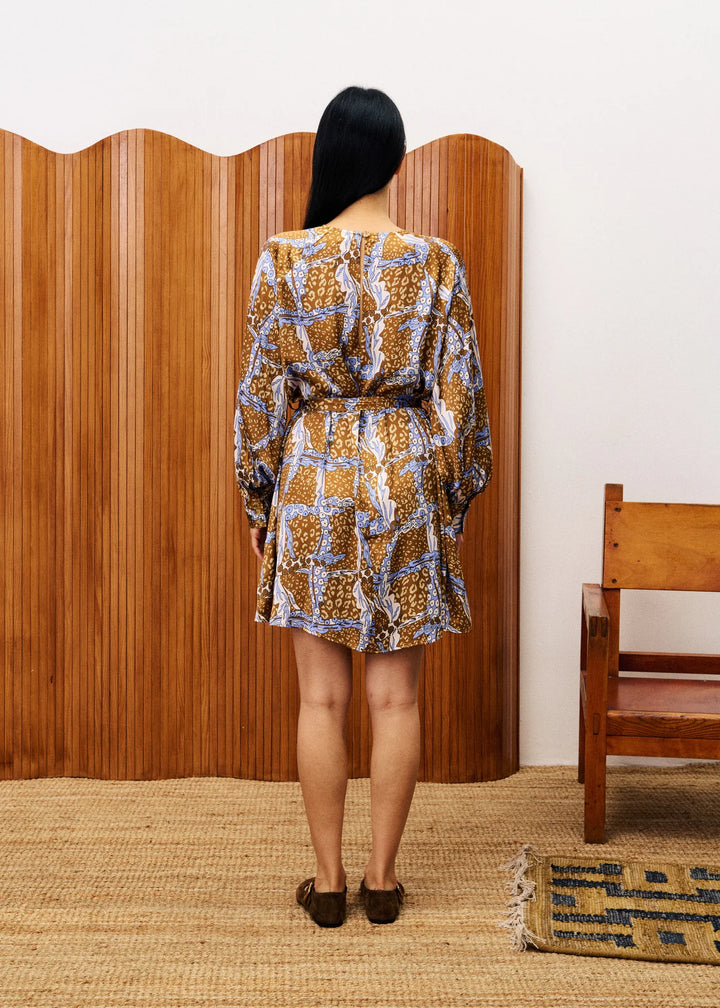 Frnch Paris Dress Daudet Leo Ocre