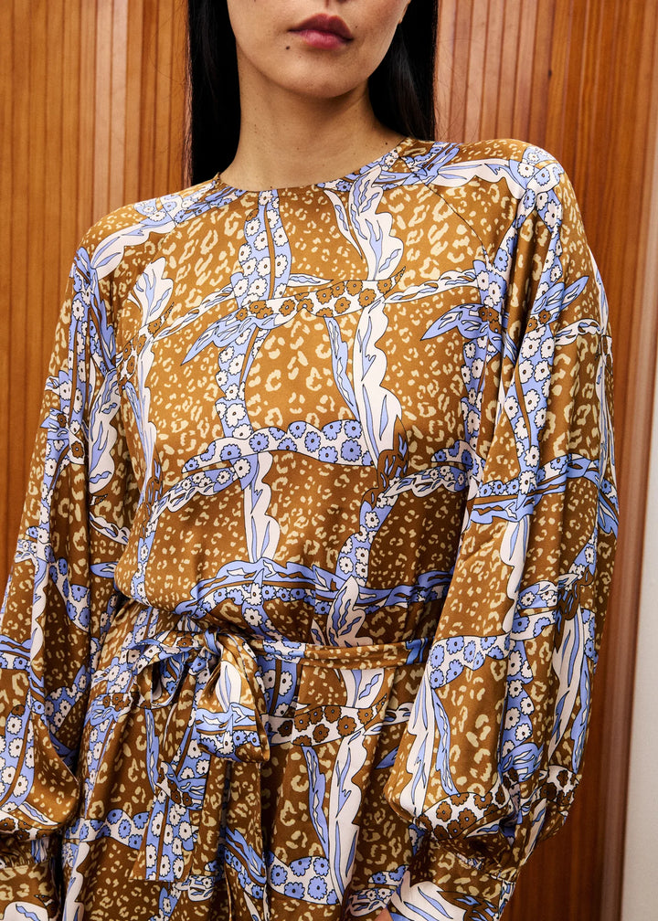 Frnch Paris Dress Daudet Leo Ocre