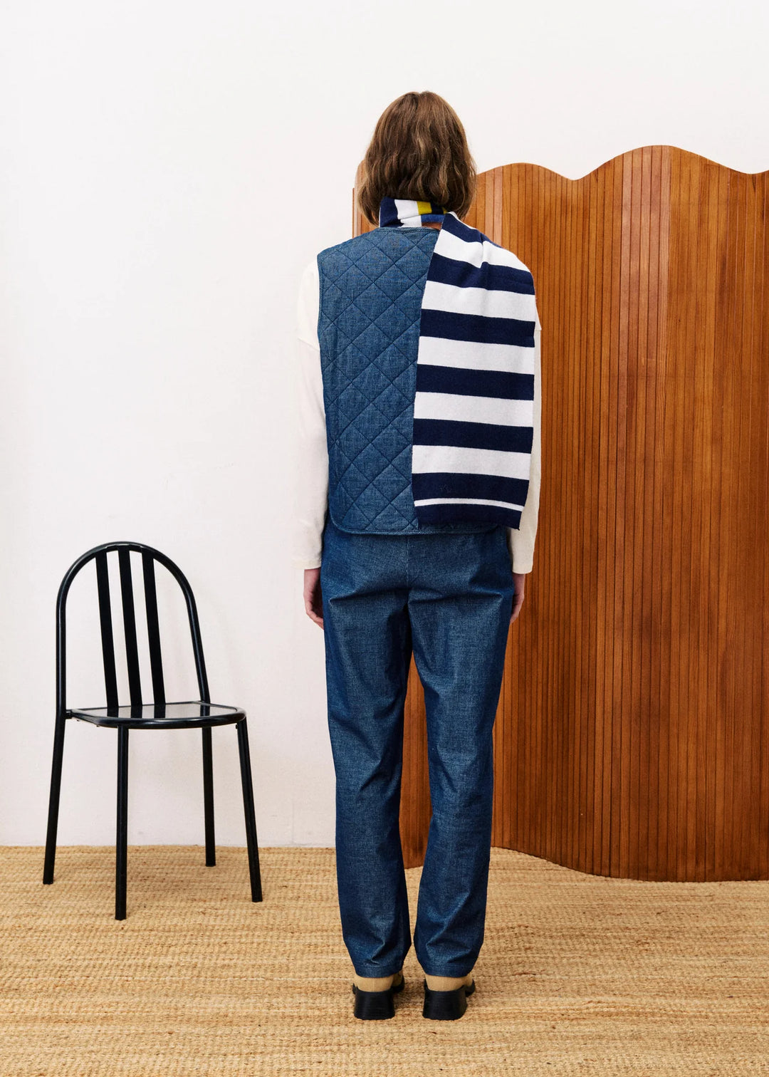 Frnch Paris Gilet Baudelaire Blue Marine
