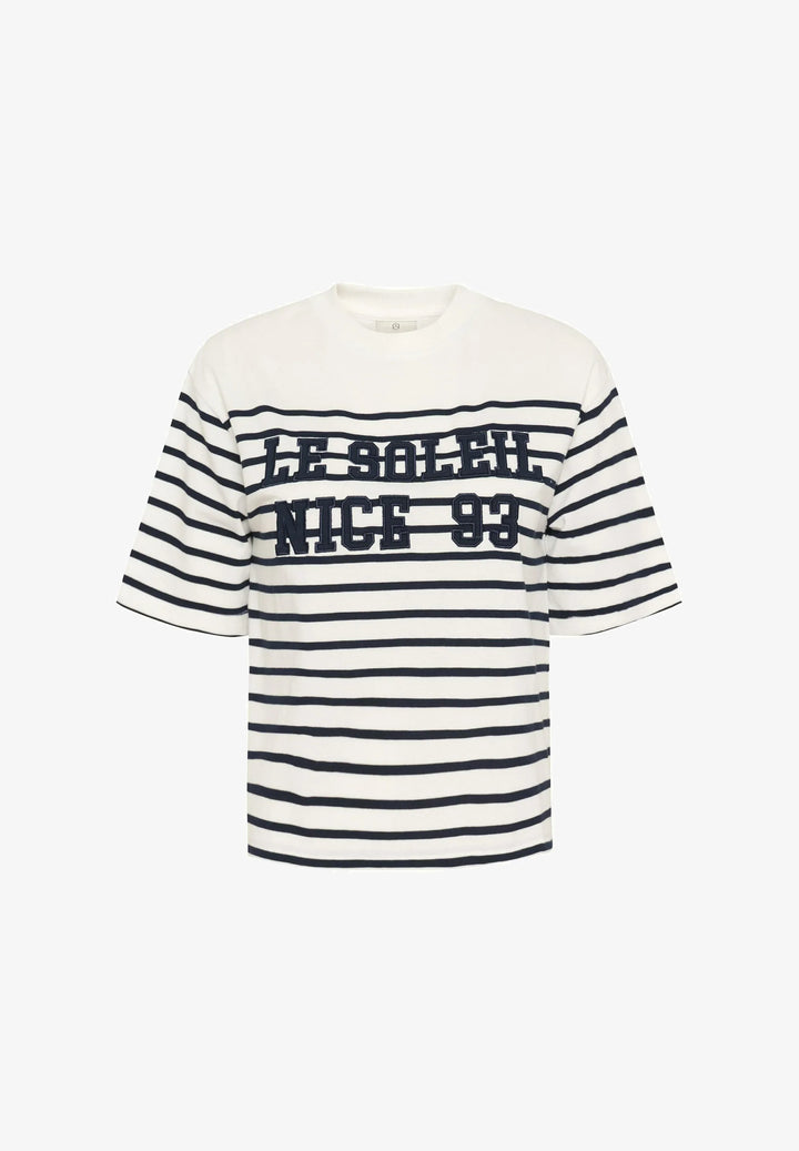 Kaffe KAnolia T-Shirt Chalk Midnight