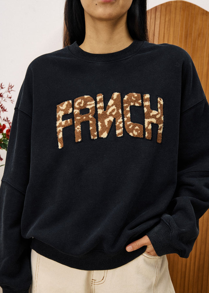 Frnch Paris Sweatshirt Tilleul Anthracite