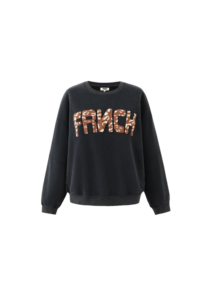 Frnch Paris Sweatshirt Tilleul Anthracite