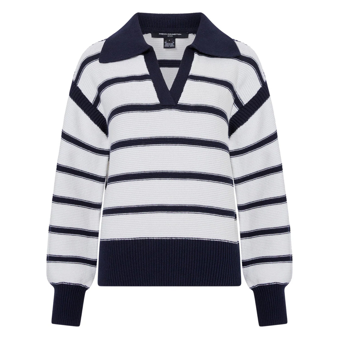 French Connection Lily Mozart Stripe Collar