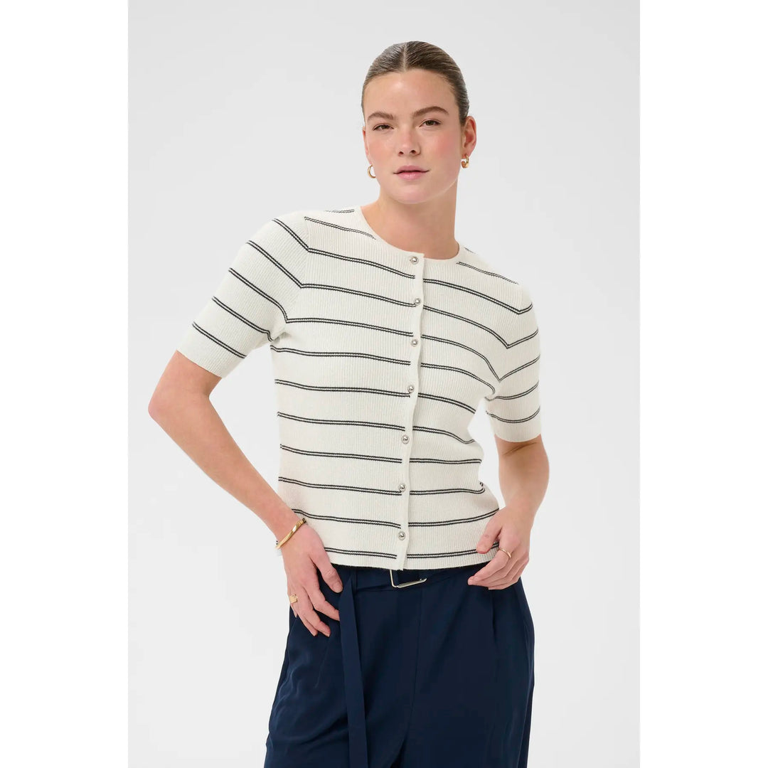 Kaffe KAmorita Cardigan Silver Turtledove