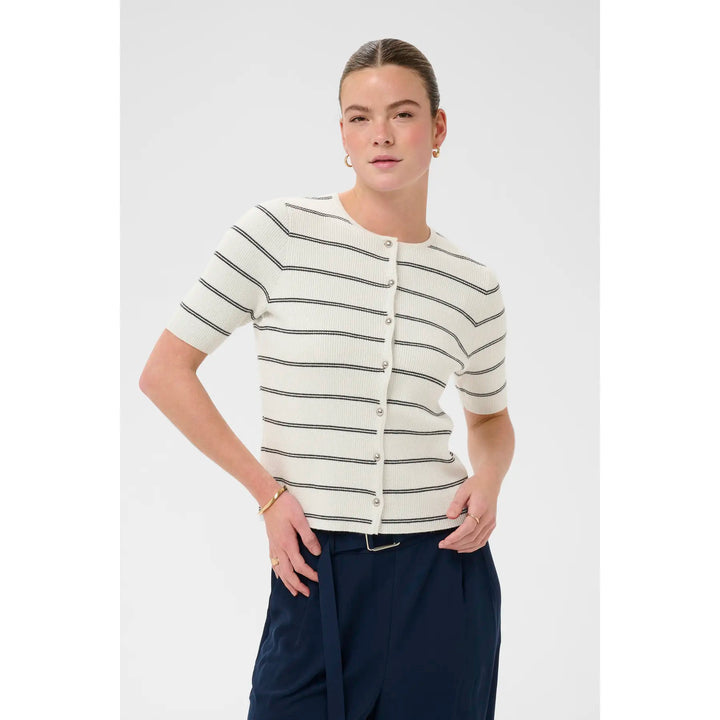Kaffe KAmorita Cardigan Silver Turtledove