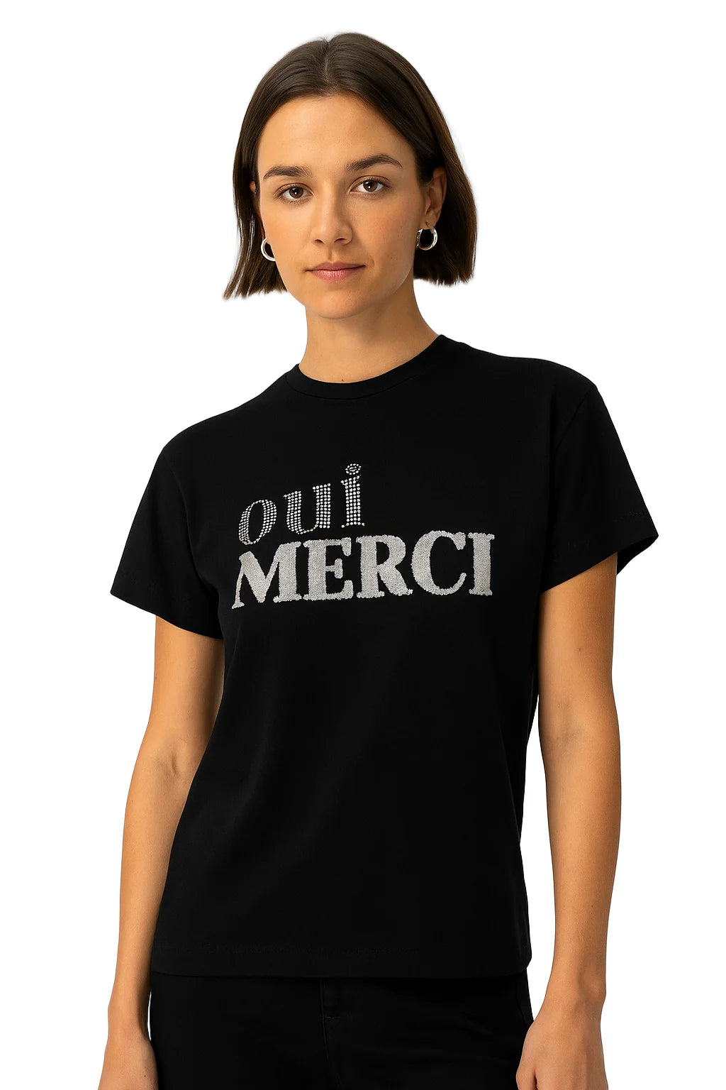 Tiffosi Oui Merci Black T-Shirt